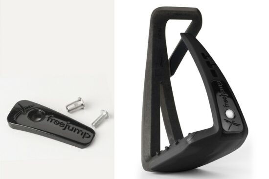 Freejump Stirrups Soft Up Lite - Black - Side View