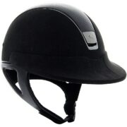 Samshield Visor shown on Black Alcantara Premium Helmet