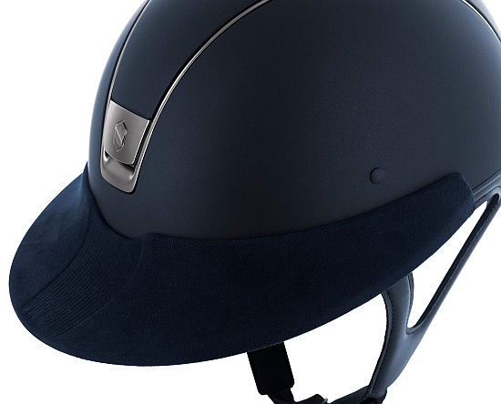 Samshield Visor shown on Navy Shadow Matt Helmet