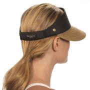 Eric Javits Champ Visor - Champ in Black - Back View