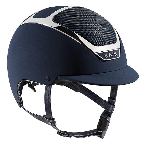 Dogma Chrome Light Helmet in Navy with Silver trim