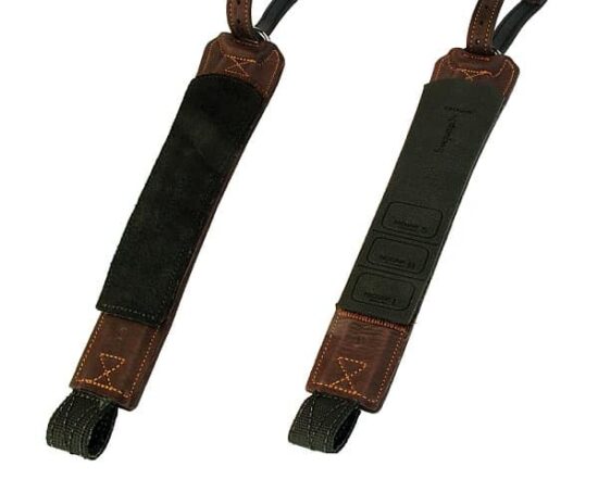 Freejump Stirrup Leathers PRO GRIP in Brown