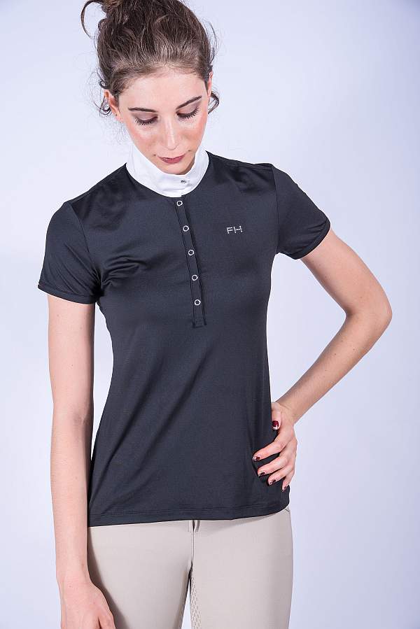 For Horses Ladies Competition Show Shirt in Black