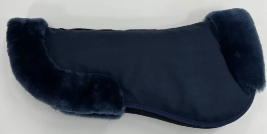 Ogilvy Half Pad Jump Memory Foam Sheepskin - Navy