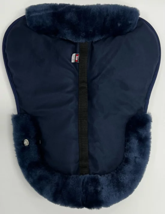 Ogilvy Half Pad Jump Memory Foam Sheepskin - Navy