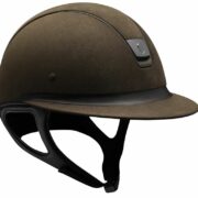 Miss Shield Alcantara Premium Helmet - Brown