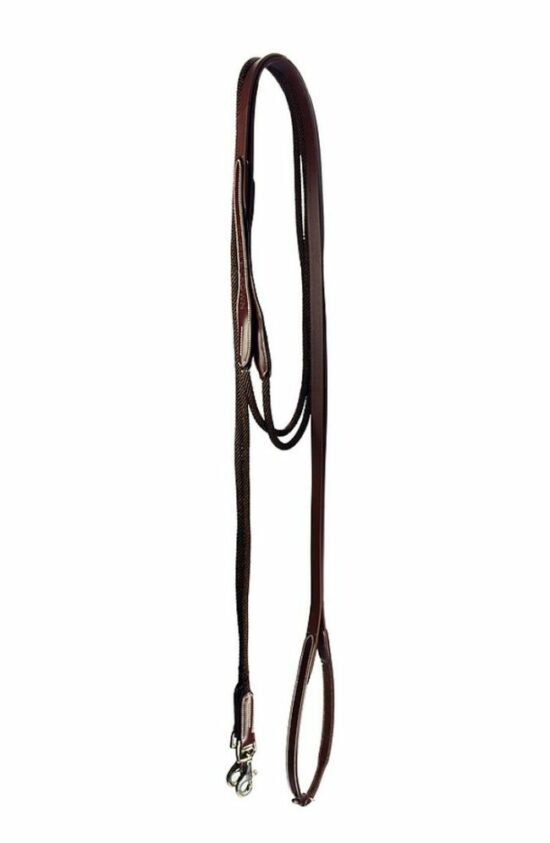 Leather Draw Reins by Silver Crown