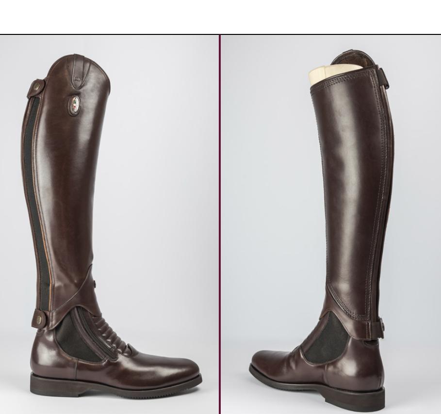 Secchiari Paddock Boots in Brown shown with Olanda Mini Chaps