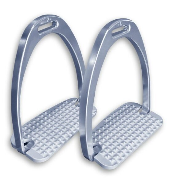 Stubben Maxi Grip Stirrup Irons - Silver