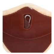 BR Stud Girth with Removable Fleece Cover - Brown