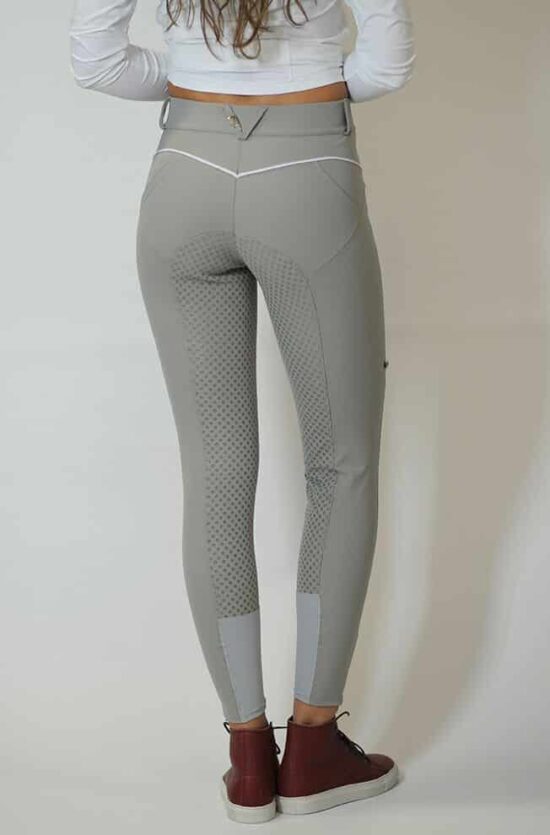 Push Up Dressage Full Seat Breeches - Dove Grey