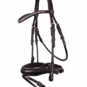 BR Snaffle Dressage Bridle "Southam" - Black