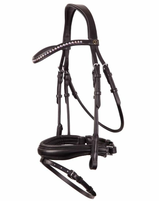 BR Snaffle Dressage Bridle "Southam" - Black