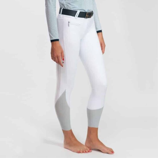 For Horses Ladies Light Weight Show Jumping Breeches "Emma" - White