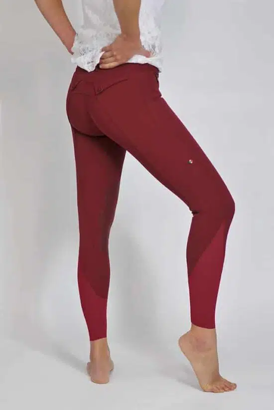 For Horses Ladies Lightweight Show Jumping Breeches "Emma" - Bordeaux