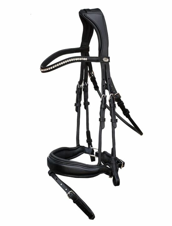 Schockemoehle Sports Anatomic Dressage Snaffle Bridle - Malibu