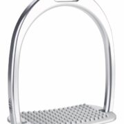 Alfa Jump Stirrups with Smiley - Brilliant Aluminium