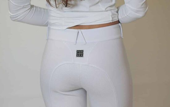 Ladies Lightweight Full Seat Dressage Breeches "Remie FS" - White Back Detail