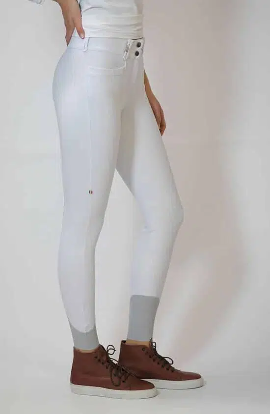 Ladies Lightweight Full Seat Dressage Breeches "Remie FS" - White