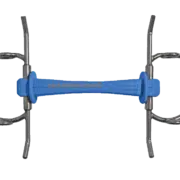 Poponcini ESSE01 Gag Bit with Rods Blue Rubber Bit