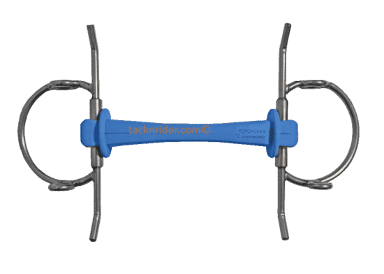 Poponcini ESSE01 Gag Bit with Rods Blue Rubber Bit