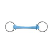 Poponcini Snaffle Loose Ring Blue Harmony Rubber Bit