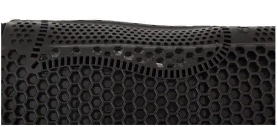 BR Soft Hexagonal Gel Pad with Extra Wither Clearance - Detail View