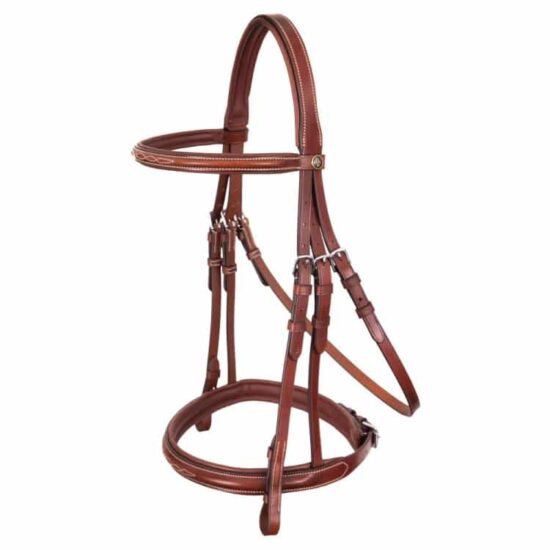 Hunter Bridle with Fancy Stitching "Oxford" - Oak