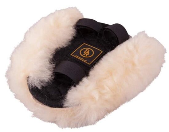 BR breastplate Pressure Pad Sheepskin - Black