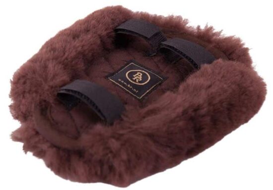 BR breastplate Pressure Pad Sheepskin - Brown