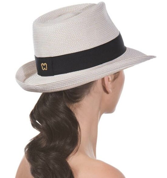 Eric Javits Fedora Hat Squishee Classic - Cream/Black