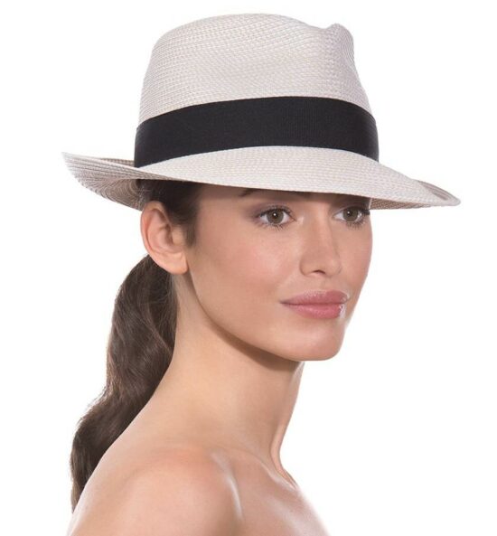 Eric Javits Fedora Hat Squishee Classic - Cream/Black