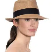 Eric Javits Fedora Hat Squishee Classic - Natural/Black