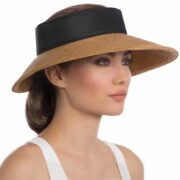 Eric Javits Full Protection Sun Visor Squishee Halo - Black