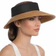Eric Javits Full Protection Sun Visor Squishee Halo - Black