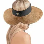 Eric Javits Full Protection Sun Visor Squishee Halo - Black