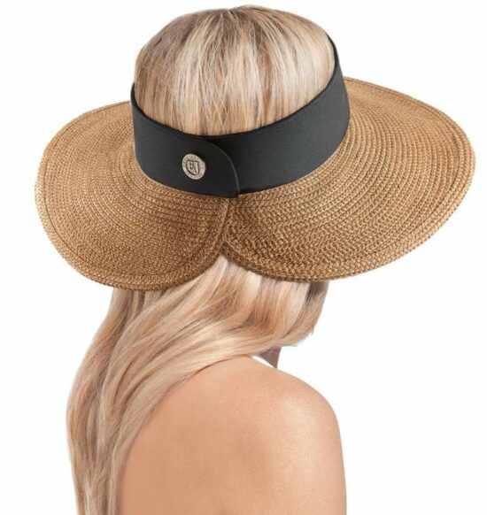 Eric Javits Full Protection Sun Visor Squishee Halo - Black