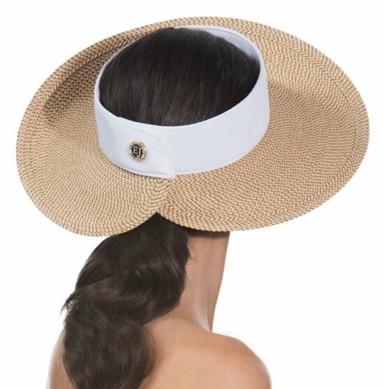 Eric Javits Full Protection Sun Visor Squishee Halo - White