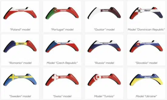Flex On Magnetic Personalization Stickers for Flex On Stirrups - Countries