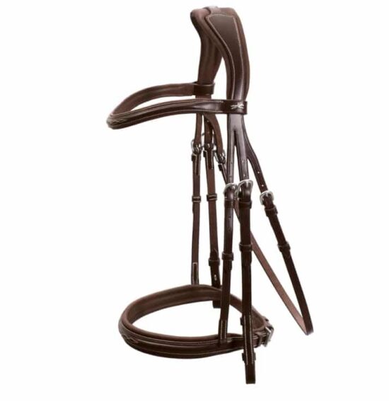 Schockemoehle Sports Anatomic Hunter Bridle with Fancy Stitching Comfort Padding