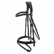 Schockemoehle Sports Anatomic Hunter Bridle with Removable Flash Strap "Tokyo" - Black