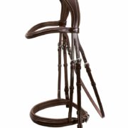 Schockemoehle Sports Padded Fancy Stitched Hunter Bridle - Montreal in Espresso