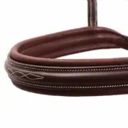 Padded Fancy Stitched Anatomical Noseband - "Montreal Select"