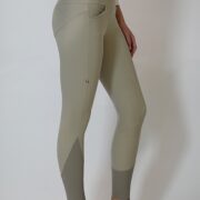 For Horses Push Up Tights Leggings Breeches "Adelia" - Beige - Side View