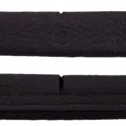 BR Soft Leather Curb Chain Guard - Black