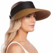 Eric Javits Champ II Visor - Natural Black