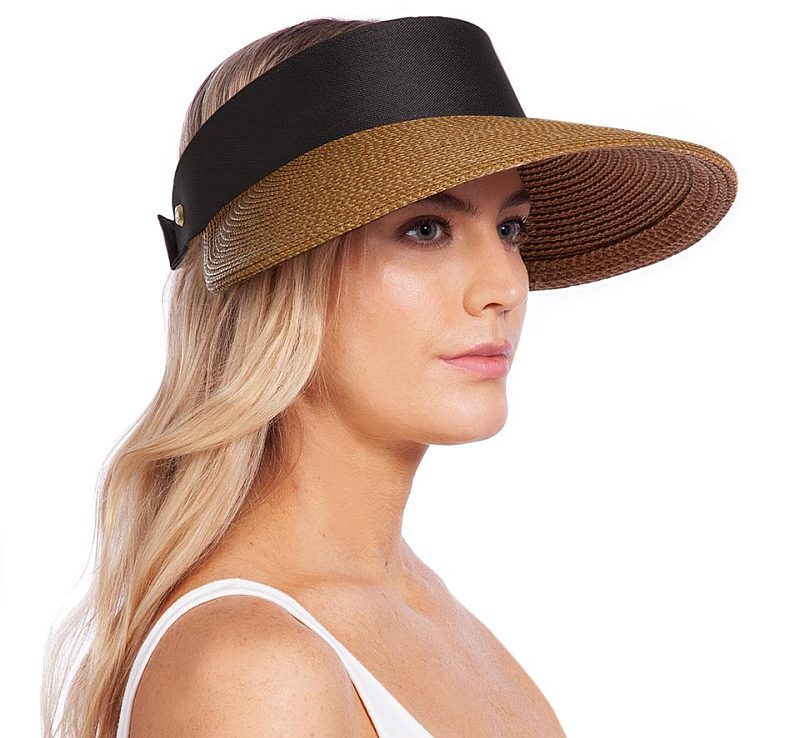 Eric Javits Champ II Visor - Natural Black