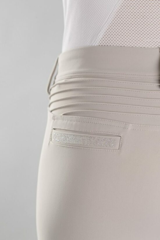 Samshield Ladies Knee Patch Beige Breeches - Clotilde - Back Detail