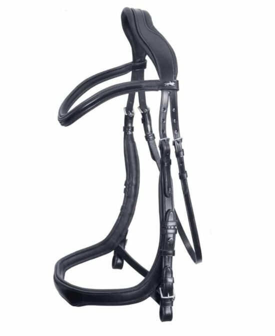 Schockemoehle Sports Equitus Delta Anatomic Snaffle Bridle without Flash - Black