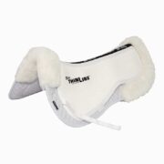 Ultra ThinLine Trifecta Half Pad with Sheepskin Rolls - White